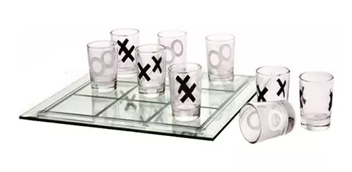 Jogo Da Velha Com Copos Drink Shot Dose 10ml