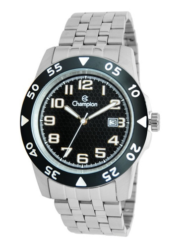 Relógio Champion Ca31551t Masculino Prata 4,2cm Wr50m