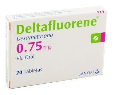 Dexametasona Deltafluorene 0.75mg Tabletas Caja X20tab. Sano