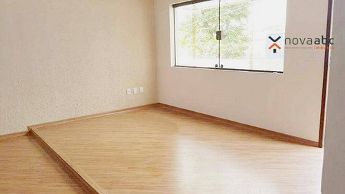Sobrado Com 4 Dormitórios À Venda, 128 M² Por R$ 890.000,00 - Campestre - Santo André/sp - So0923