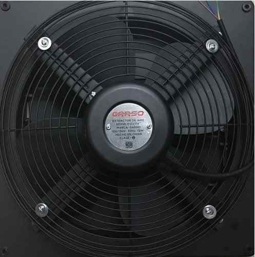 Imagen 2 de 3 de Extractor De Aire 10 Pulgadas Industrial Negro Garso