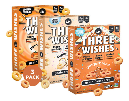 Three Wishes - Cereales Para El Desayuno Sin Proteinas Y Sin