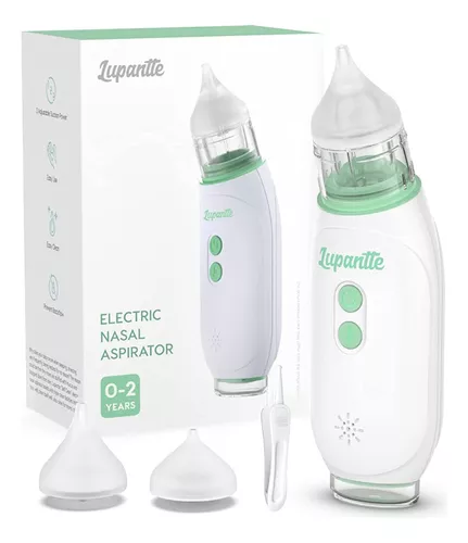 Aspirador nasal para bebé, 5 niveles y función de música y luz, succión  eléctrica de nariz para bebé, succión nasal automática para bebé, aspirador