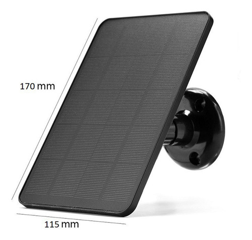 Solar Panel Charger Waterproof For Black Dc5521 Port