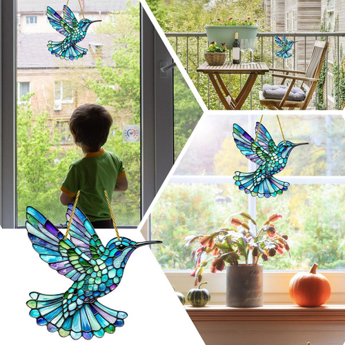 Para Pájaros Para Colibríes De Pájaros Acrílicos Colgante De