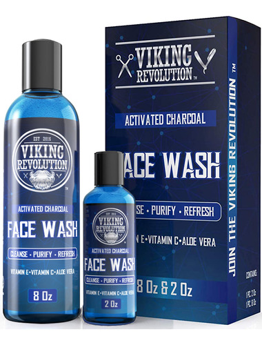 Viking Revolution Jabón Facial De Carbón Para Hombres, El.