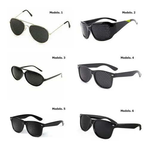 Lentes Antifatiga Ocular De Rejilla 4 Modelos Ejercita La Vista