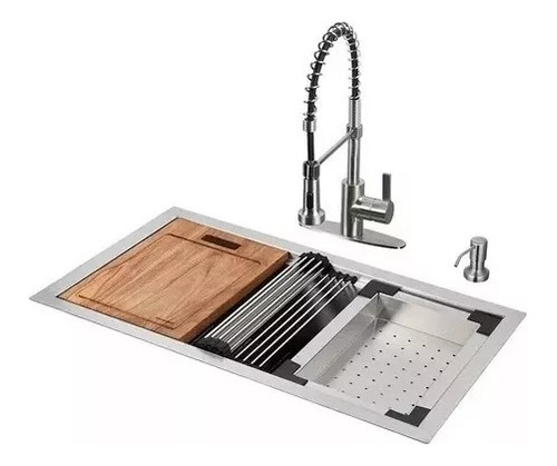 Set Estación De Cocina Con Fregadero Sheffield Home 10 Pz Em