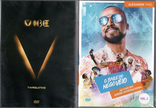 Kit Com 2 Dvds Thiaguinho Vibe E Alexandre Pires O Baie Vl.2