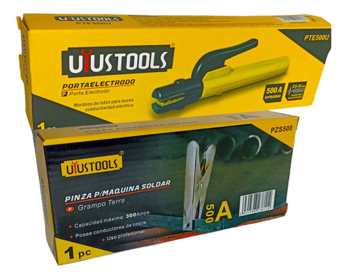 Imagen 3 de 9 de Porta Electrodo + Pinza De 500 Amperios Uyustools