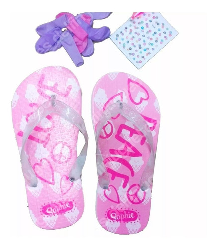 Sophie Funny Flip Flops Ojotas De Nena Para Decorar