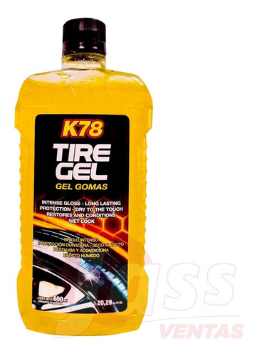 Tire Gel Brillante Para Cubiertas Neumaticos Gomas K78 600cc