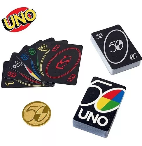 Jogo De Cartas - Uno - Aniversário 50 Anos - Mattel