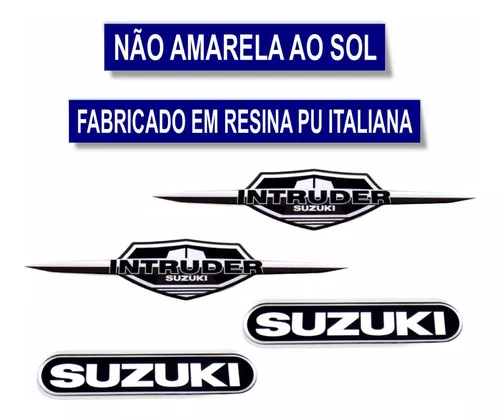 Kit Adesivo Suzuki Intruder 125 Preto Resinado 2012/2016 - Sportinox  Adesivos Automotivos