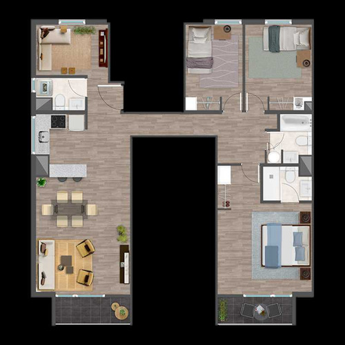 Arriendo Nuevo Y Amplio Depto 3d-3b-estar (91762)