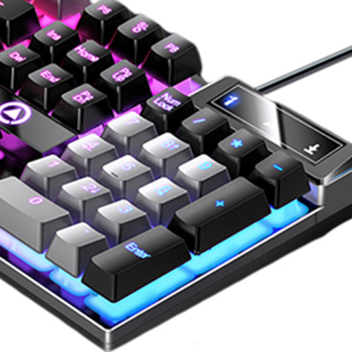 Teclado Mecánico Para Juegos Con Cable, Rgb Retroiluminado