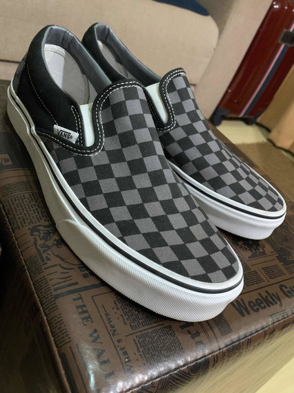 vans xadrez slip on