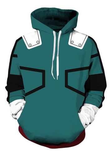 Chloblom Adulto Deku Sudaderas Con Capucha Cosplay Disfraz