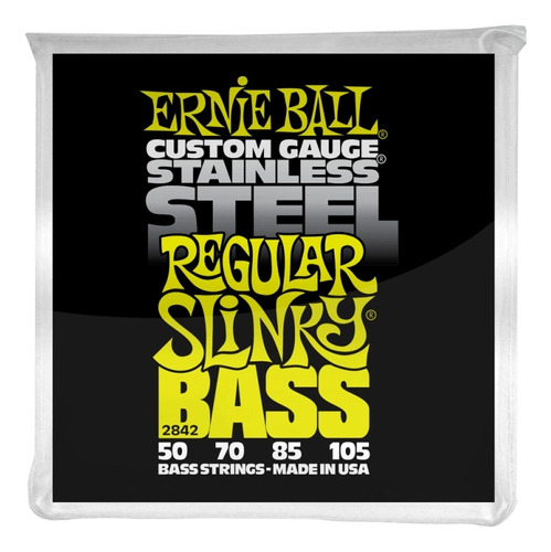 Cuerdas De Bajo Ernie Ball 50-105 Stainless Steel 2842