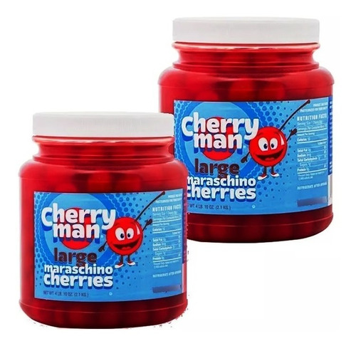 2 Cerezas En Almíbar Cherryman X 2.1 Kls - g a $70