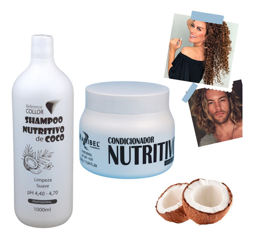 Kit Dia À Dia -coco- Shampoo 1l+ Máscara 500g Mairibel
