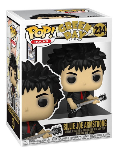 Imagen 2 de 2 de Figura Funko Pop Billie Joe Armstrong - 234 - Green Day