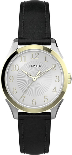 Timex | Reloj Mujer 28 Mm | Tw2u680009j | Original Color del bisel Dorado Color del fondo Blanco