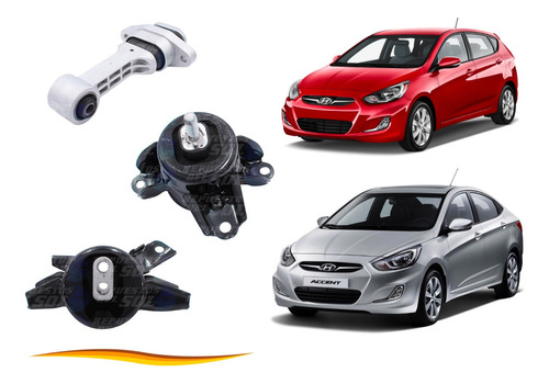 Kit Soporte Motor Para Hyundai Accent Rb 2011 2018 