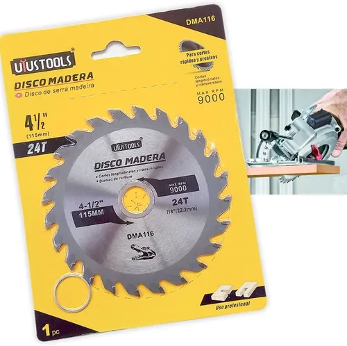 Disco Sierra Circular Madera 115x24 Dientes Dma116 Uyustools