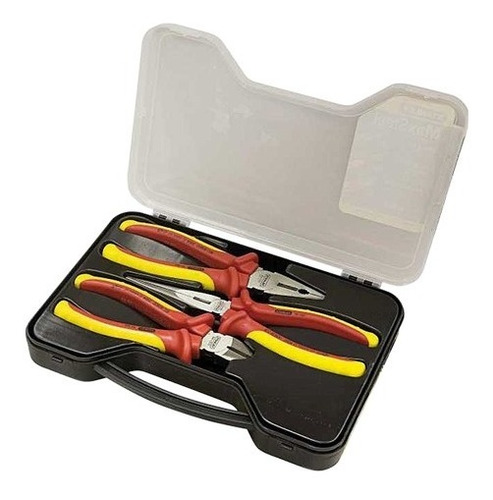 Juego Set Kit Pinzas Electricista Stanley 3 Pzs 1000v 84-011