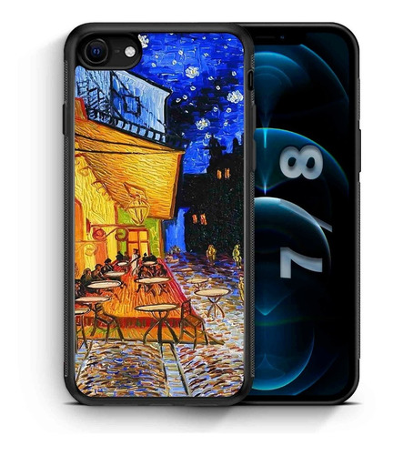Imagen 1 de 1 de Funda iPhone 11 Terraza De Cafe Van Gogh Xsm Xr Xs 8 7 6 5