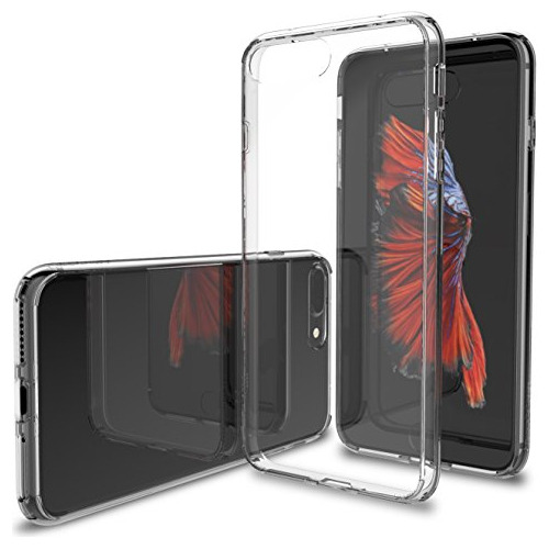 iPhone 8 Plus Case, Luvvitt [clearview] Hybrid Scratch Resi