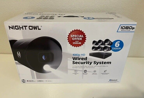 Night Owl Sistema De Seguridad Con Cable Hd 1080p, 6 Cámaras