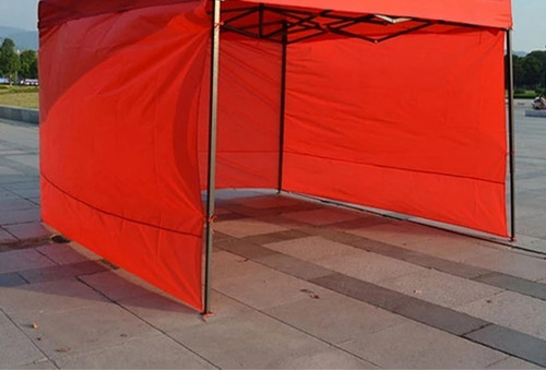 Carpa Lona Laterales Para Toldos 3x3 Rojo Impermeable 