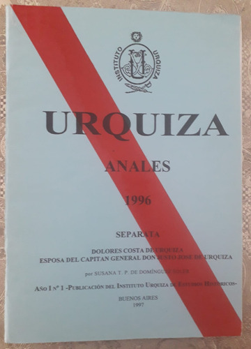 Dolores Costa De Urquiza, Esposa Del General Urquiza