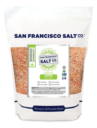 Sal Marina Orgánica Chilena 0.9 Kg Por San Francisco Salt C