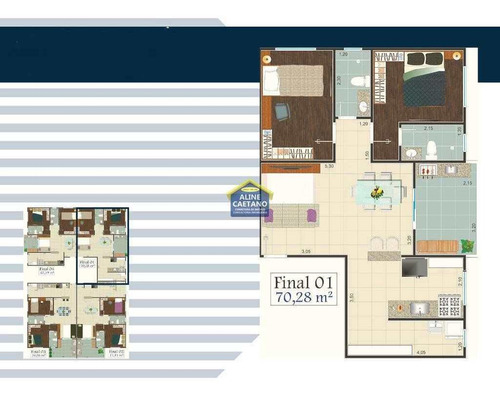 Imagem 11 de 14 de Apartamento No Coração Da Aviação - Vplt008