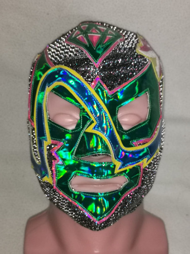 Mascara Luchador Diamante Dtm Azul Semiprofesional Adulto