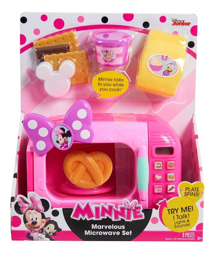 Juguete Minnie Bowtique Disney Set De Microondas De Minnie 