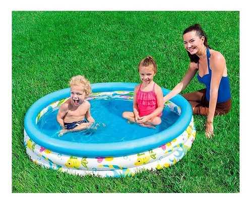 Pileta inflable redonda Bestway Coral Kids 51009 de 1.22m x 25cm 140L multicolor