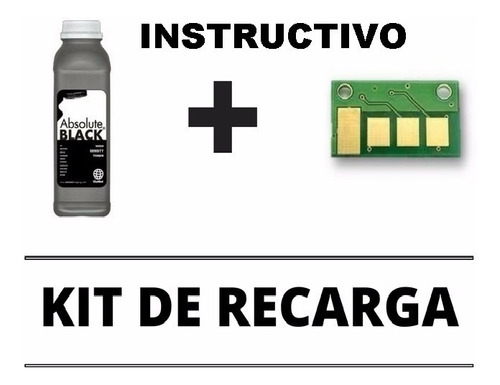 Kit Carga Pote Chip Toner 116 Ml 2625 2626 2825 2826 2675