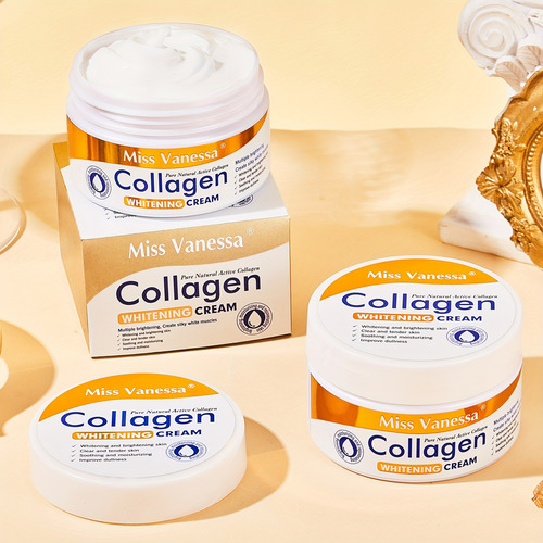 Crema Colageno Natural Blanqueadora Hidrantante X 120g Todo Tipo De Piel Día/noche