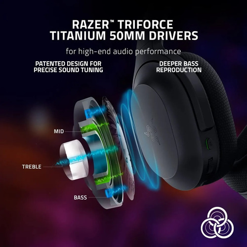 Imagen 6 de 6 de Razer Barracuda Auricular Gamer Wireless 2.4ghz Y Bluetooth
