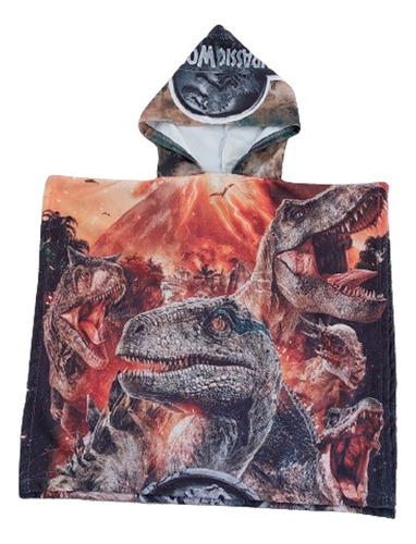 Poncho De Microfibra Jurassic