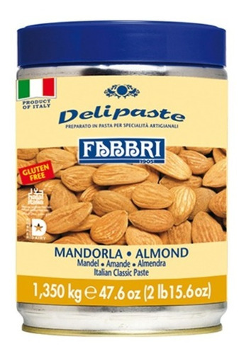 Delipaste Saborizante Fabbri Para Helado Sabor Almendra 1 Kg