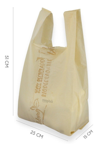 Imagen 5 de 8 de 1 Kilo De Bolsa Camiseta Biodegradable Impresión Genérica