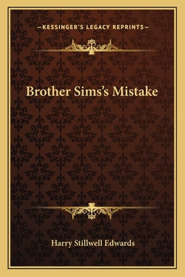 Libro Brother Sims's Mistake - Edwards, Harry Stillwell