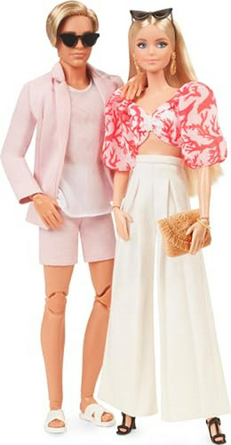 Muñecos Barbie Y Ken En Trajes De Resort Y Trajes De Baño