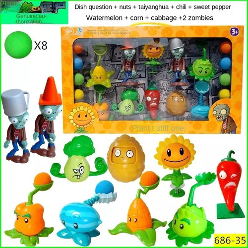 Lata De Set For Compartir De Plants Versus Zombies