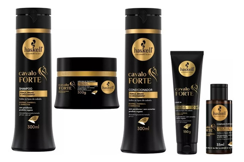 Kit Haskell Cavalo Forte 5 Produtos P Original